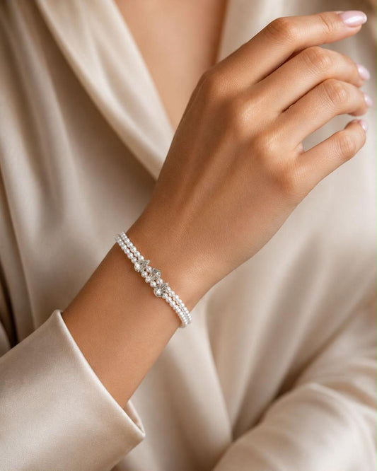 CELESTIAL PLAY | Swarovski Pearl and Chaton strand