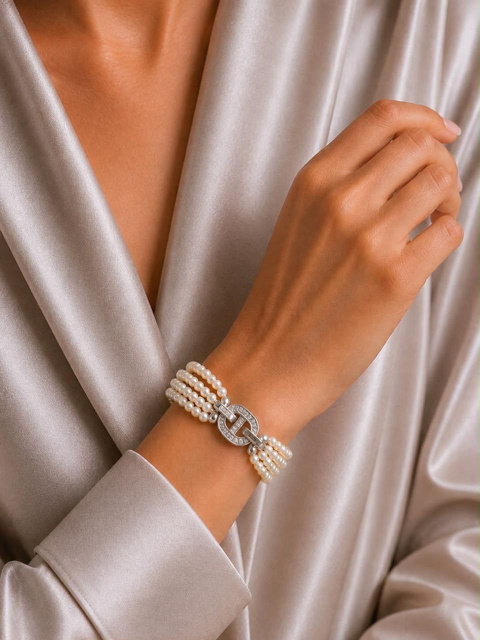 CELESTIAL PLAY | Swarovski Pearls 3 lines