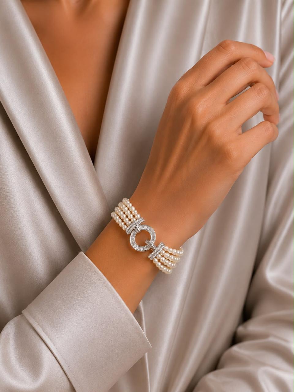 CELESTIAL PLAY | Swarovski Pearls 3 lines